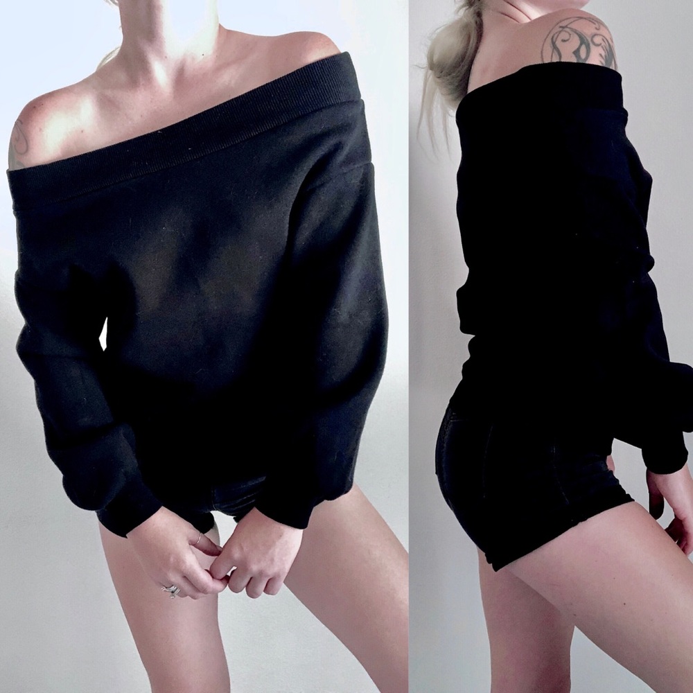 H&M Off Shoulder Sweatshirt NWT